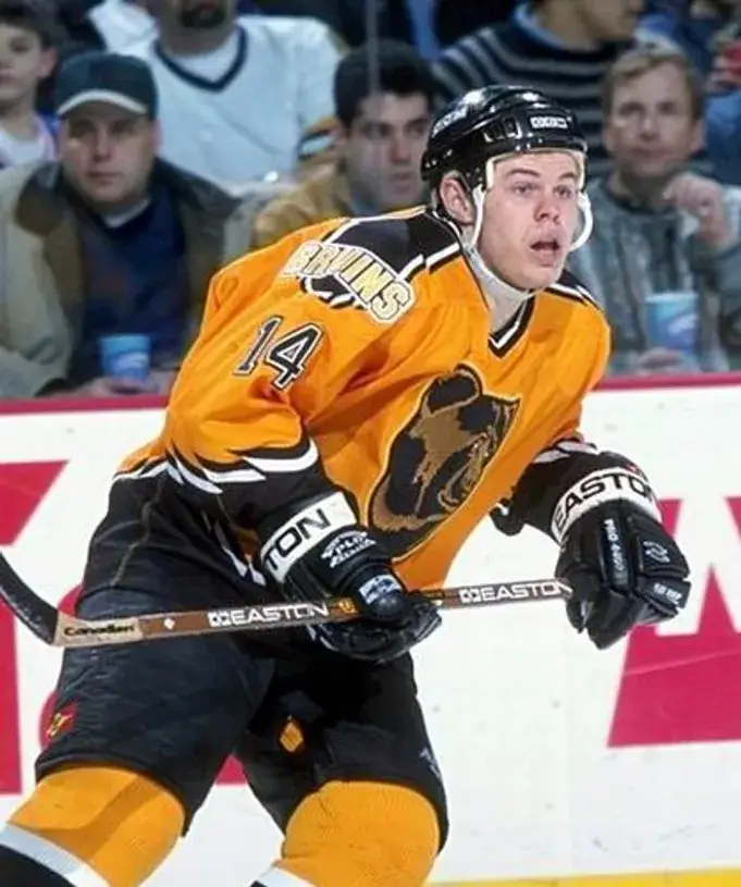 SERGEI SAMSONOV Boston Bruins 2001 CCM Throwback Alternate NHL Hockey Jersey 