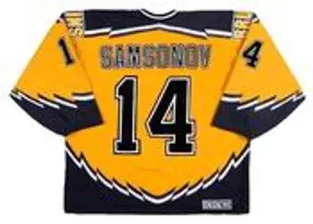SERGEI SAMSONOV Boston Bruins 2001 CCM Throwback Alternate NHL Hockey Jersey 