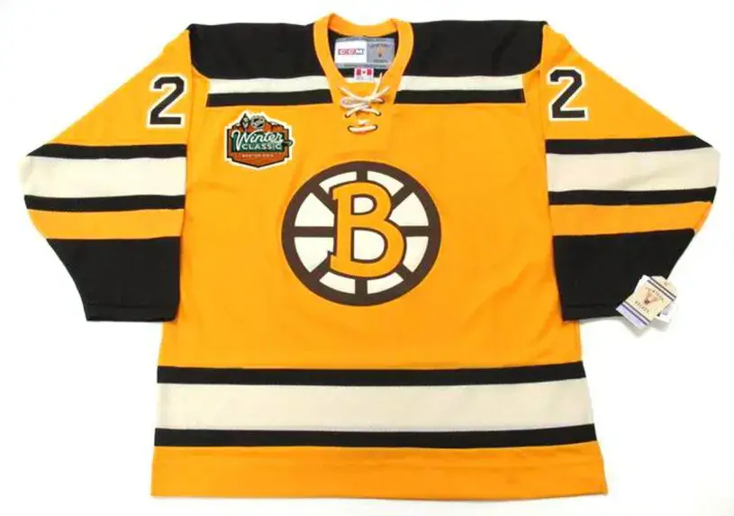 SHAWN THORNTON Boston Bruins 2010 CCM Vintage “Winter Classic” NHL Hockey Jersey