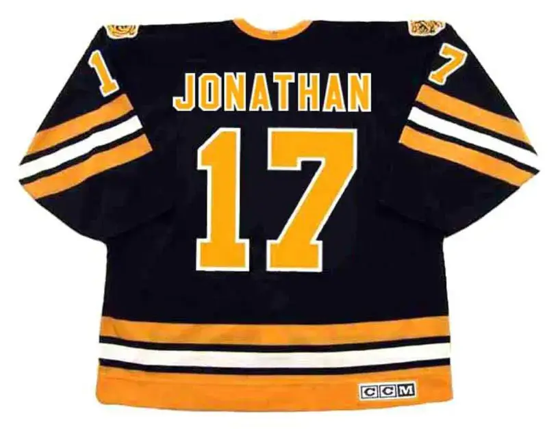 STAN JONATHAN Boston Bruins 1978 CCM Vintage Throwback Away NHL Hockey Jersey 