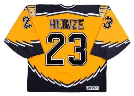 STEVE HEINZE Boston Bruins 1998 CCM Throwback Alternate NHL Hockey Jersey 