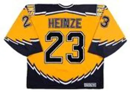 STEVE HEINZE Boston Bruins 1998 CCM Throwback Alternate NHL Hockey Jersey 
