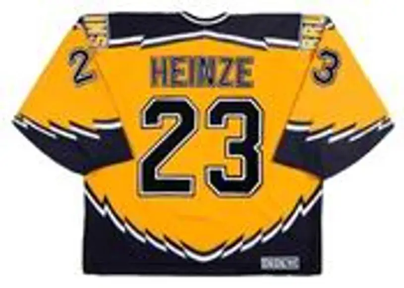 STEVE HEINZE Boston Bruins 1998 CCM Throwback Alternate NHL Hockey Jersey 