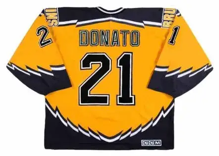 TED DONATO Boston Bruins 1996 CCM Throwback Alternate NHL Hockey Jersey 