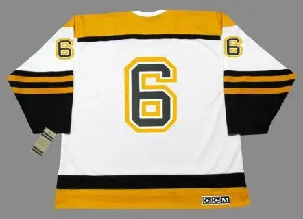 TED GREEN Boston Bruins 1966 CCM Vintage Throwback Away NHL Hockey Jersey 