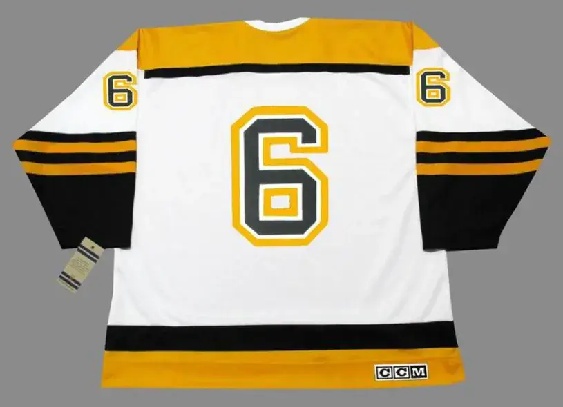 TED GREEN Boston Bruins 1966 CCM Vintage Throwback Away NHL Hockey Jersey 