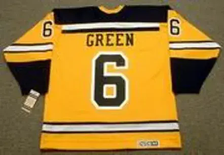 TED GREEN Boston Bruins 1966 CCM Vintage Throwback NHL Jersey 