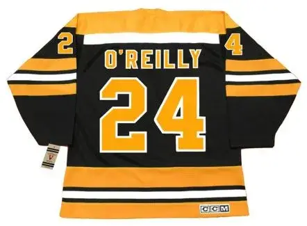 TERRY O’REILLY Boston Bruins 1974 CCM Vintage Throwback NHL Hockey Jersey 