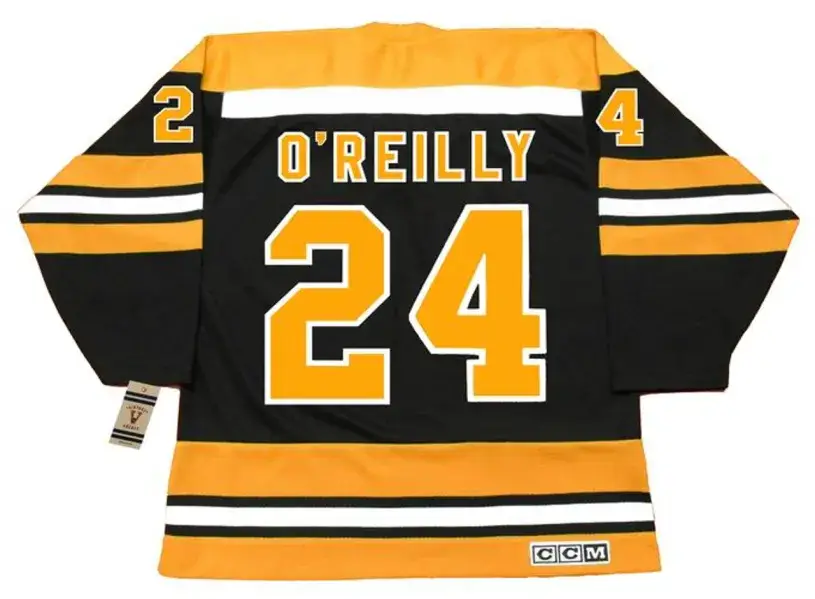 TERRY O’REILLY Boston Bruins 1974 CCM Vintage Throwback NHL Hockey Jersey 