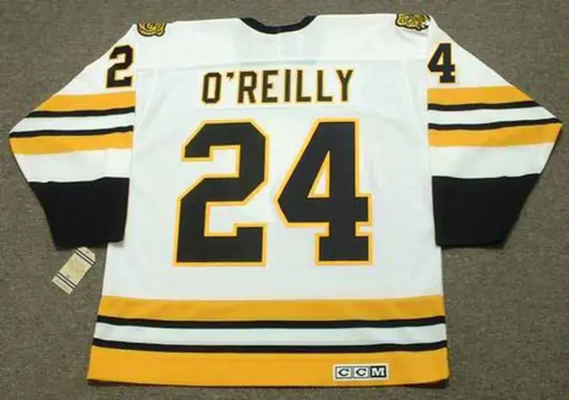 TERRY O’REILLY Boston Bruins 1984 CCM Vintage Throwback Home NHL Hockey Jersey 
