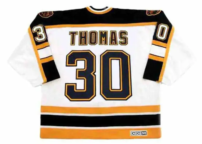 TIM THOMAS Boston Bruins 2006 CCM Vintage Away NHL Hockey Jersey 