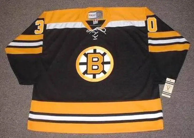 TIM THOMAS Boston Bruins 2006 CCM Vintage Throwback Home NHL Hockey Jersey