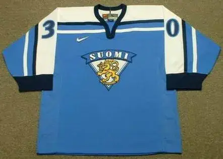 TUUKKA RASK 2005 Finland Nike Throwback Hockey Jersey