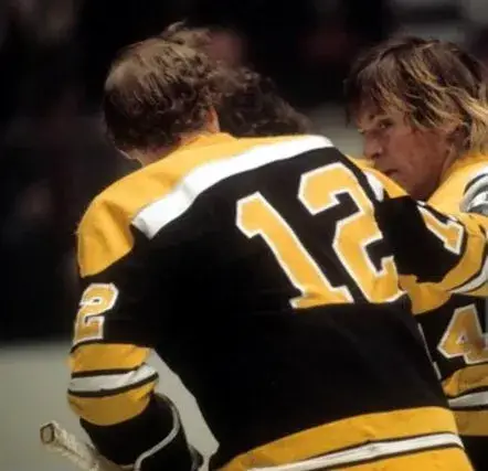 WAYNE CASHMAN Boston Bruins 1970 CCM Vintage Throwback Away NHL Hockey Jersey 