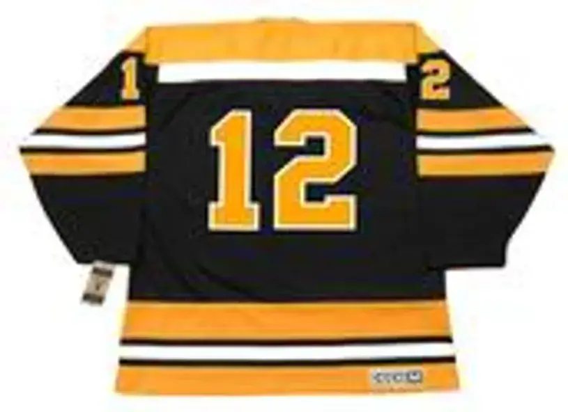 WAYNE CASHMAN Boston Bruins 1970 CCM Vintage Throwback Away NHL Hockey Jersey 