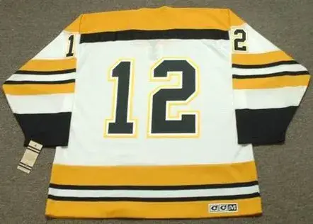 WAYNE CASHMAN Boston Bruins 1972 CCM Vintage Throwback Home NHL Hockey Jersey 