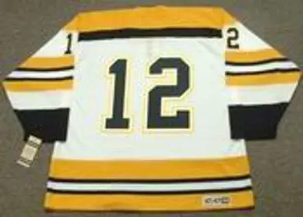WAYNE CASHMAN Boston Bruins 1972 CCM Vintage Throwback Home NHL Hockey Jersey 