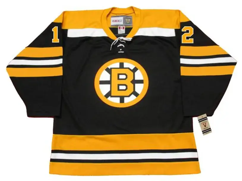 WAYNE CASHMAN Boston Bruins 1974 CCM Vintage Throwback NHL Hockey Jersey