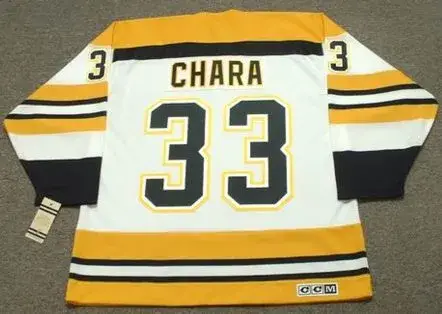 ZDENO CHARA Boston Bruins 1970’s CCM Vintage Throwback NHL Hockey Jersey 
