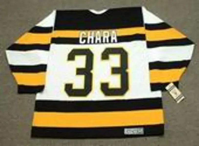 ZDENO CHARA Boston Bruins 1992 CCM Vintage Throwback Home NHL Hockey Jersey 