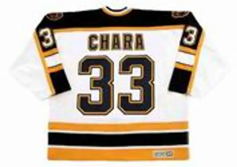 ZDENO CHARA Boston Bruins 2006 CCM Vintage Away NHL Hockey Jersey 