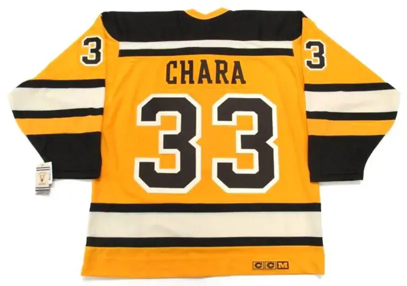 ZDENO CHARA Boston Bruins 2010 CCM Vintage “Winter Classic” NHL Hockey Jersey 