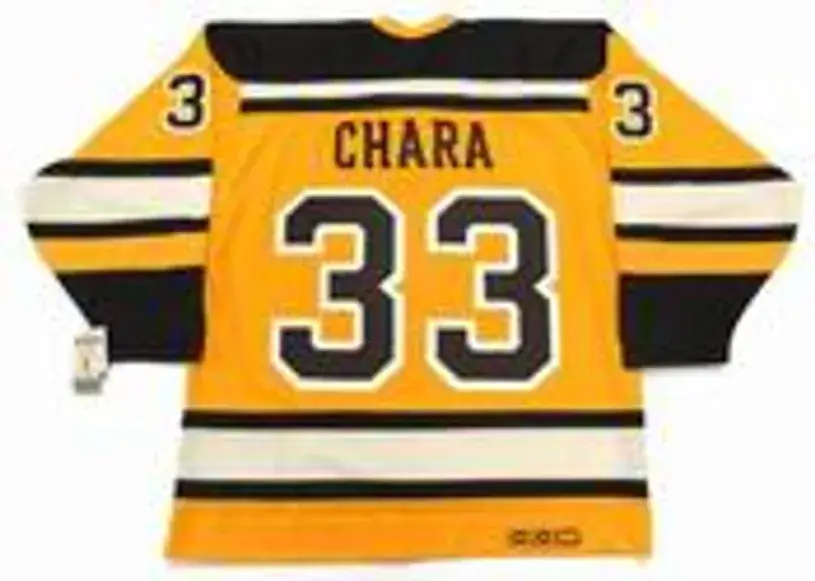 ZDENO CHARA Boston Bruins 2010 CCM Vintage “Winter Classic” NHL Hockey Jersey 