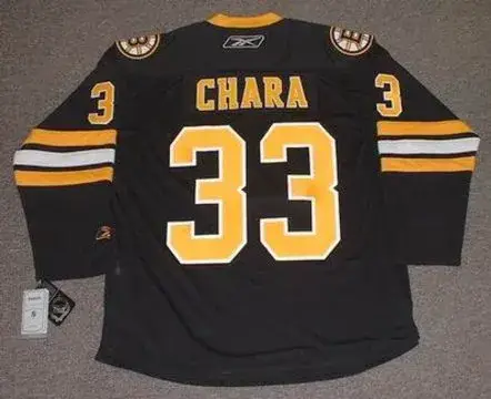 ZDENO CHARA Boston Bruins 2011 REEBOK Alternate Throwback NHL Hockey Jersey 