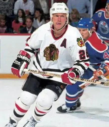 STEVE LARMER Chicago Blackhawks 1990 CCM Throwback Home NHL Hockey Jersey 