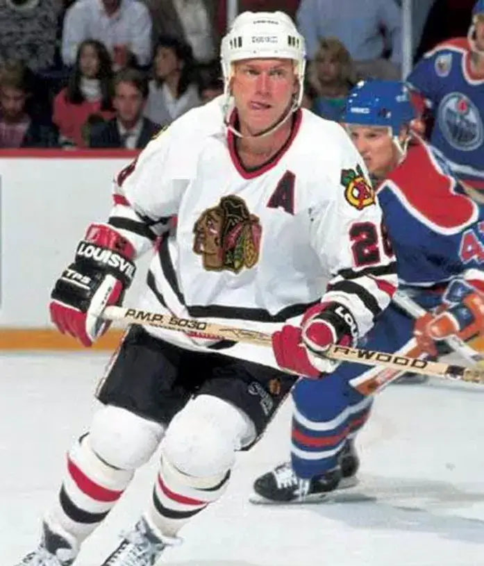 STEVE LARMER Chicago Blackhawks 1990 CCM Throwback Home NHL Hockey Jersey 