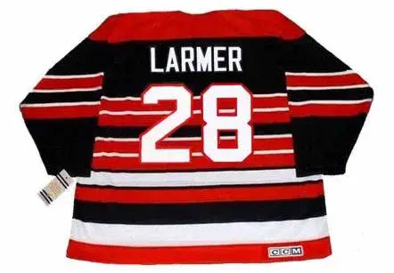 STEVE LARMER Chicago Blackhawks 1992 CCM Vintage Throwback NHL Hockey Jersey 