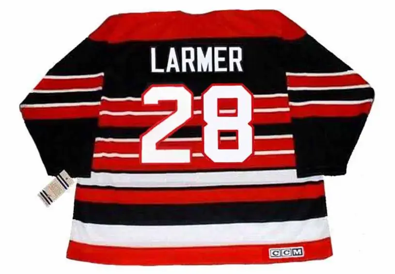 STEVE LARMER Chicago Blackhawks 1992 CCM Vintage Throwback NHL Hockey Jersey 