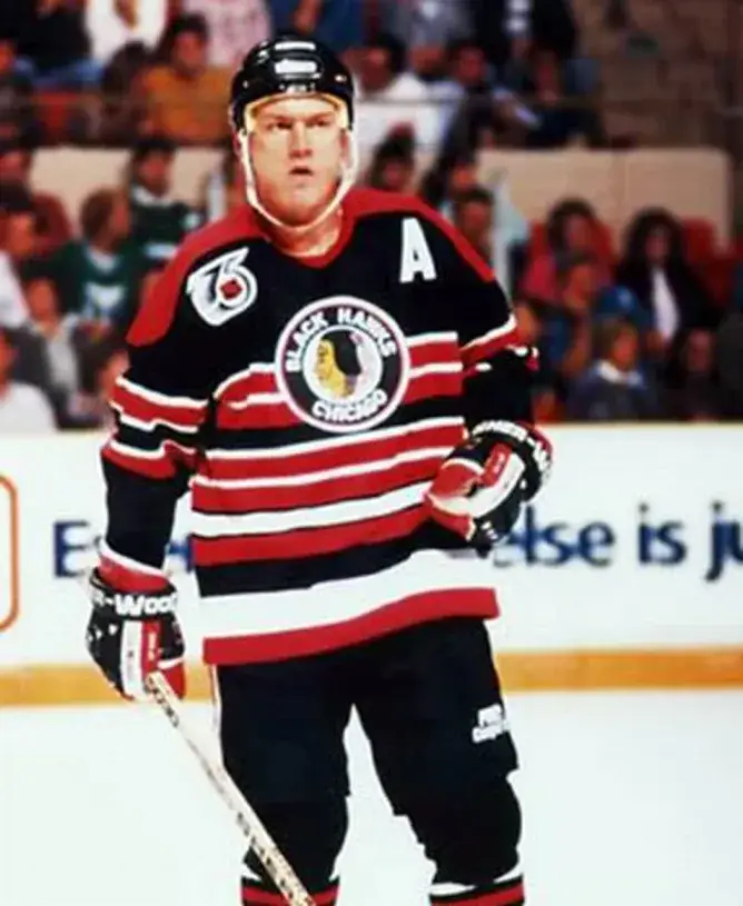 STEVE LARMER Chicago Blackhawks 1992 CCM Vintage Throwback NHL Hockey Jersey 