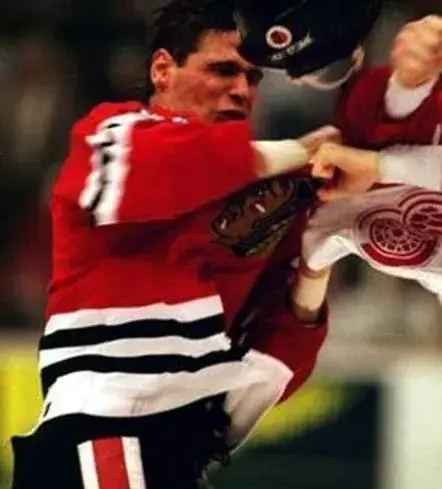 STU GRIMSON Chicago Blackhawks 1991 CCM Throwback NHL Hockey Jersey 
