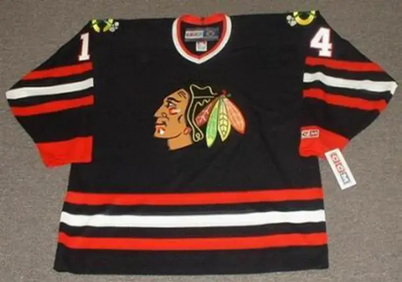 THEOREN FLEURY Chicago Blackhawks 2002 CCM Throwback Alternate NHL Hockey Jersey