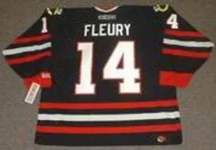 THEOREN FLEURY Chicago Blackhawks 2002 CCM Throwback Alternate NHL Hockey Jersey 