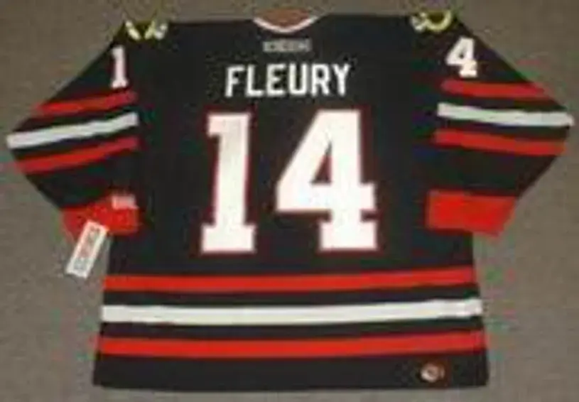 THEOREN FLEURY Chicago Blackhawks 2002 CCM Throwback Alternate NHL Hockey Jersey 