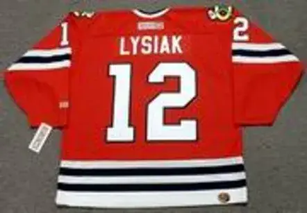 TOM LYSIAK Chicago Blackhawks 1981 CCM Throwback NHL Hockey Jersey 