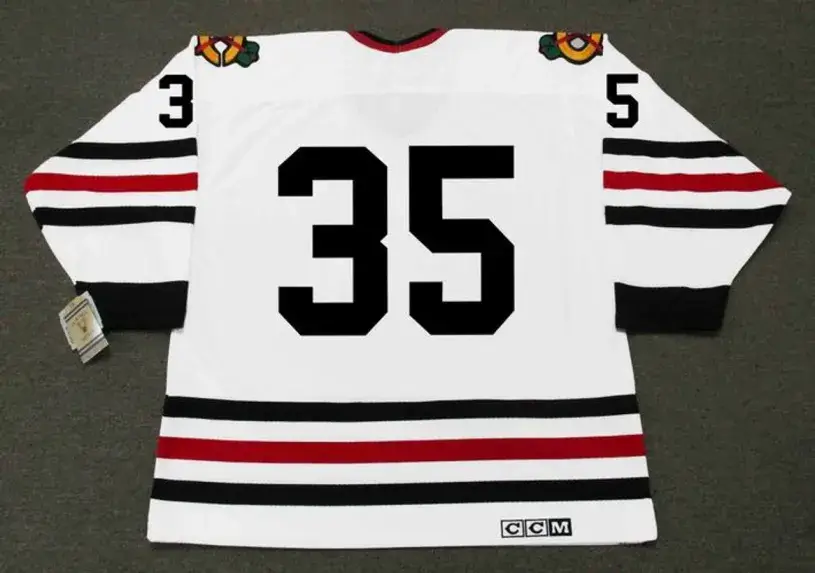 TONY ESPOSITO Chicago Blackhawks 1970 CCM Vintage Throwback NHL Hockey Jersey 