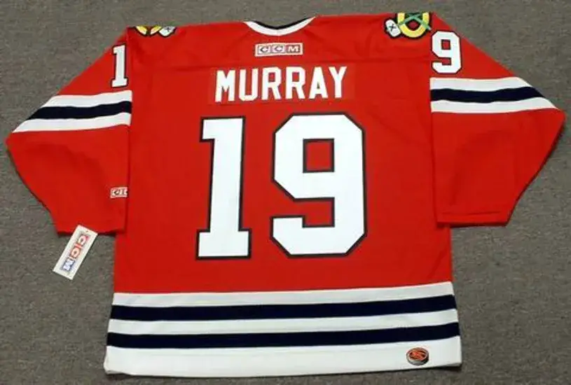 TROY MURRAY Chicago Blackhawks 1985 CCM Throwback NHL Hockey Jersey 