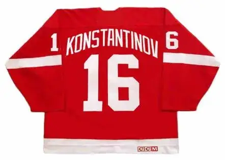 VLADIMIR KONSTANTINOV Detroit Red Wings 1995 CCM Vintage NHL Hockey Jersey 
