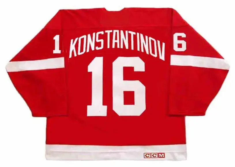 VLADIMIR KONSTANTINOV Detroit Red Wings 1995 CCM Vintage NHL Hockey Jersey 