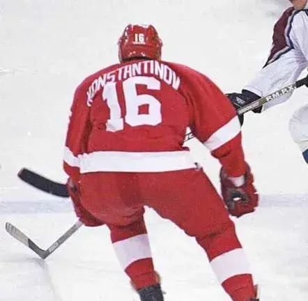 VLADIMIR KONSTANTINOV Detroit Red Wings 1995 CCM Vintage NHL Hockey Jersey 