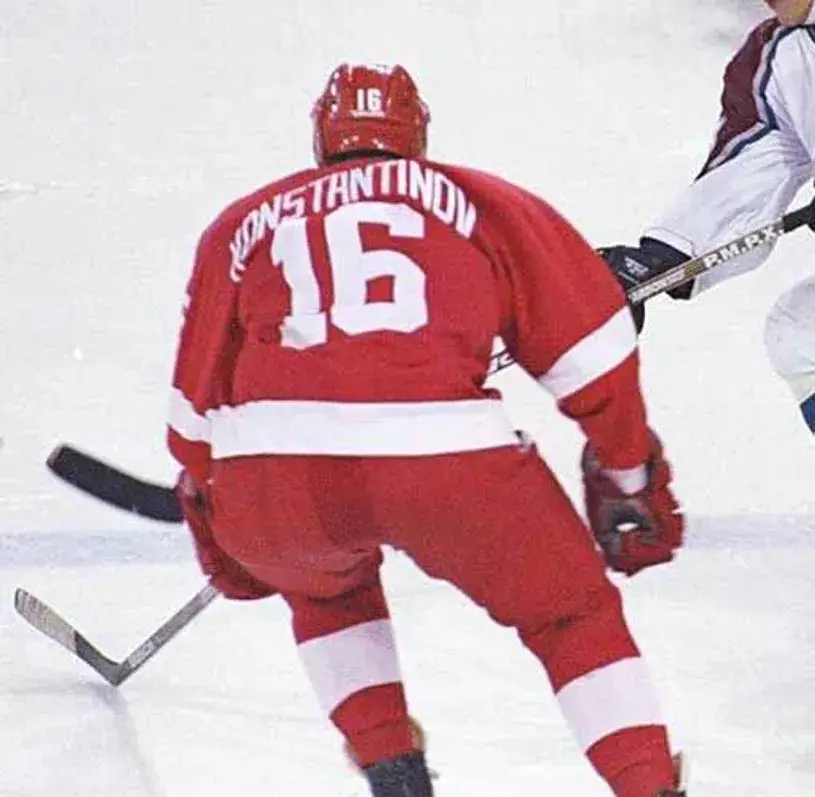 VLADIMIR KONSTANTINOV Detroit Red Wings 1995 CCM Vintage NHL Hockey Jersey 