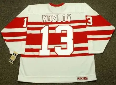 VYACHESLAV KOZLOV Detroit Red Wings 1992 CCM Vintage Throwback Jersey 