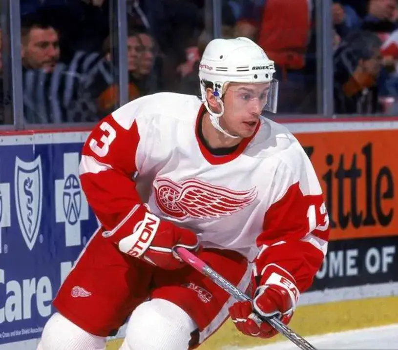 VYACHESLAV KOZLOV Detroit Red Wings 1992 CCM Vintage Throwback Jersey 