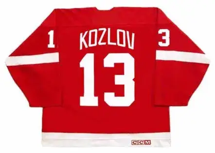 VYACHESLAV KOZLOV Detroit Red Wings 1995 Away CCM Throwback NHL Hockey Jersey 