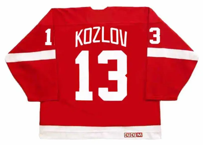 VYACHESLAV KOZLOV Detroit Red Wings 1995 Away CCM Throwback NHL Hockey Jersey 