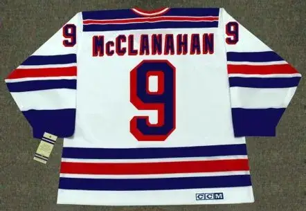 ROB McCLANAHAN New York Rangers 1982 CCM Vintage Home NHL Hockey Jersey 