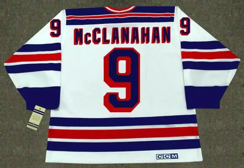 ROB McCLANAHAN New York Rangers 1982 CCM Vintage Home NHL Hockey Jersey 